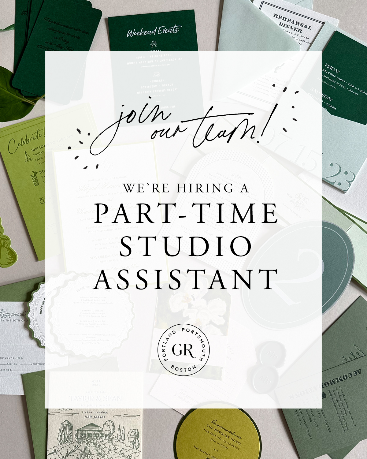 Studio Assistant – Dover, NH